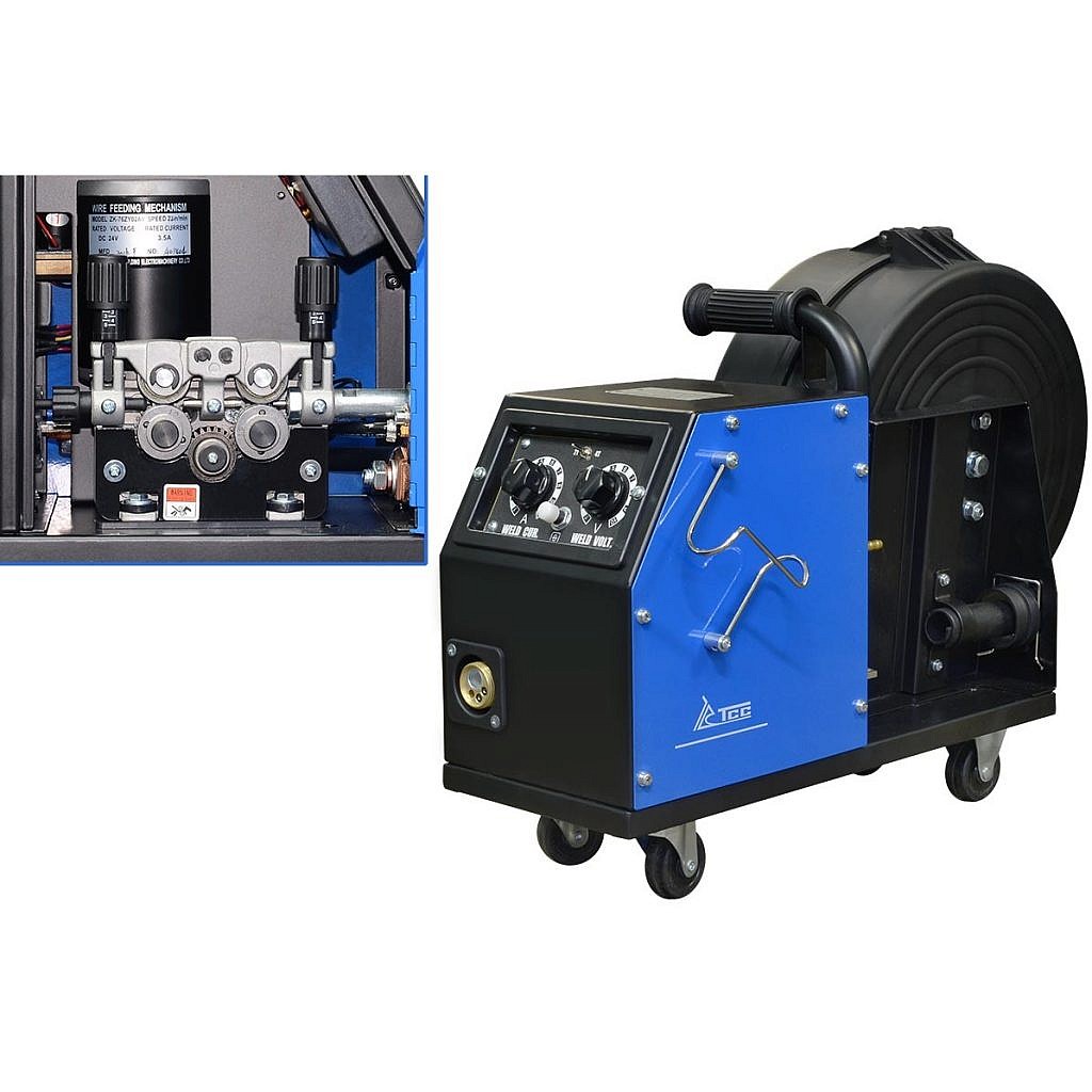 Фото 17 - Закрытый подающий механизм, 4 ролика для PRO MIG/MMA-400/500F / wire feeder.